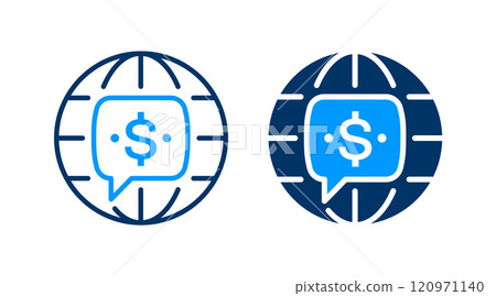 Economy icons on white background. Vector illustration. Economy icons on white background. Vector illustration. 120971140
