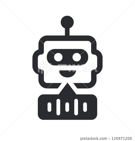 Voice assistant icon. Vector illustration. Symbol of artificial intelligence and automation. Voice assistant icon. Vector illustration. Symbol of artificial intelligence and automation. 120971208
