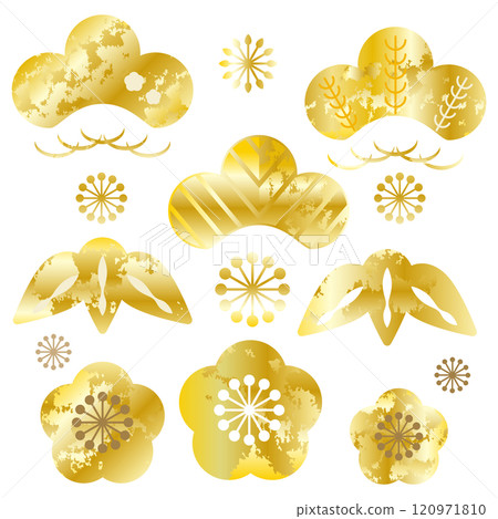 松、竹、梅的日式插畫集 松、竹、梅的日式插畫集 120971810