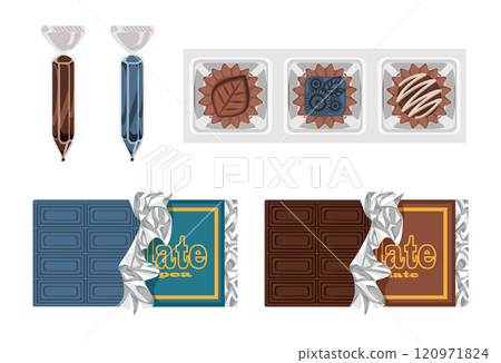 各種各樣的巧克力禮物 各種各樣的巧克力禮物 120971824