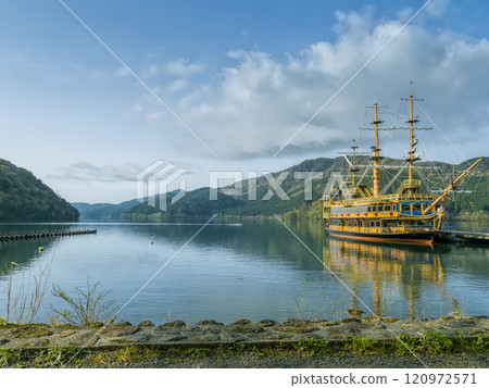 Hakone, Lake Ashi, view from Togendai Port / Hakone, Japan 120972571