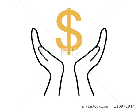 雙手包圍$_黃黑 雙手包圍$_黃黑 120972914