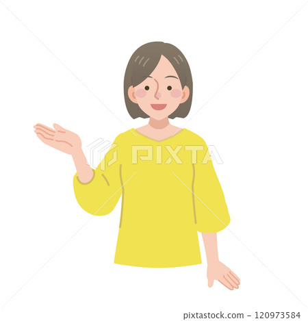 A woman giving a tour 120973584