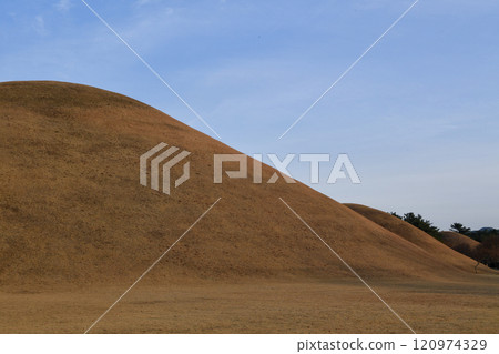 Ancient Silla Dynasty tombs in Korea Ancient Silla Dynasty tombs in Korea 120974329