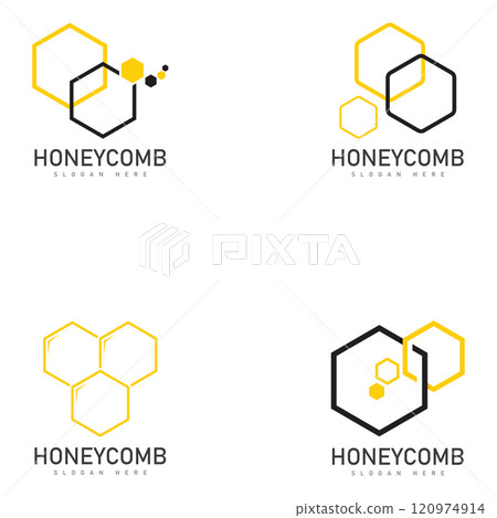 honeycomb illustration logo vector template honeycomb illustration logo vector template 120974914