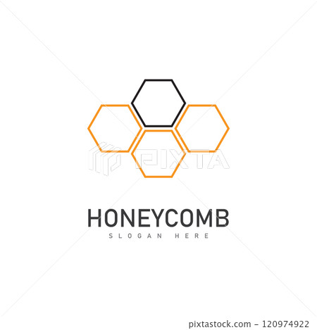 honeycomb illustration logo vector template 120974922