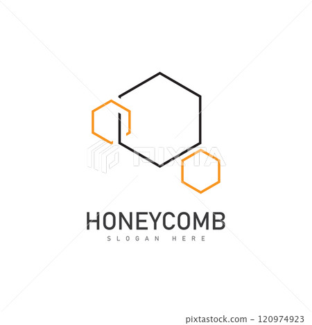 honeycomb illustration logo vector template 120974923