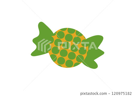 Polka dot candy illustration 120975182