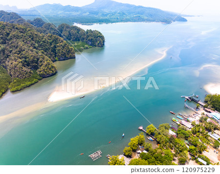Amazing sea surface in summer season background,Nature waves sea beach background 120975229