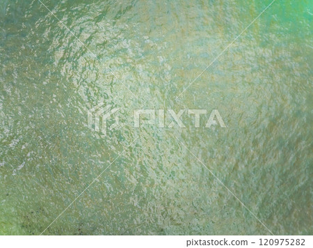 Sea surface aerial view,Bird eye view photo of small waves texture water surface turquoise sea background,Beautiful sea nature, Amazing view waves background 120975282