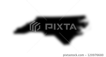 black shadow map of North Carolina black shadow map of North Carolina 120976680