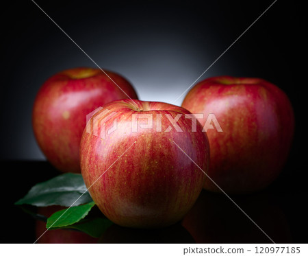 Apple (black background) Apple (black background) 120977185