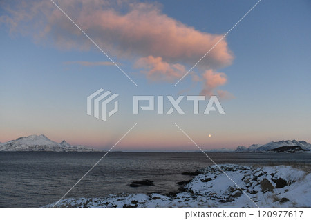 Norwegian winter landscape 120977617