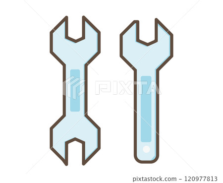 Bolt wrench icon Cute tool illustration Bolt wrench icon Cute tool illustration 120977813