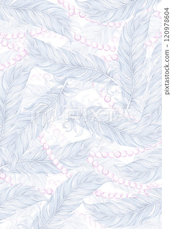 Carnival blue feather with pearls poster. Hand drawn watercolor masquerade illustration isolated on white background. Can be used for postcard, label, scrapbook and other printed products. Carnival blue feather with pearls poster. Hand drawn watercolor masquerade illustration isolated on white background. Can be used for postcard, label, scrapbook and other printed products. 120978604