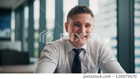 Smile, portrait and businessman in office with confidence in finance career for company. Happy, pride and financial planner with positive attitude for revenue, profit or investment growth in Japan. Smile, portrait and businessman in office with confidence in finance career for company. Happy, pride and financial planner with positive attitude for revenue, profit or investment growth in Japan. 120979470