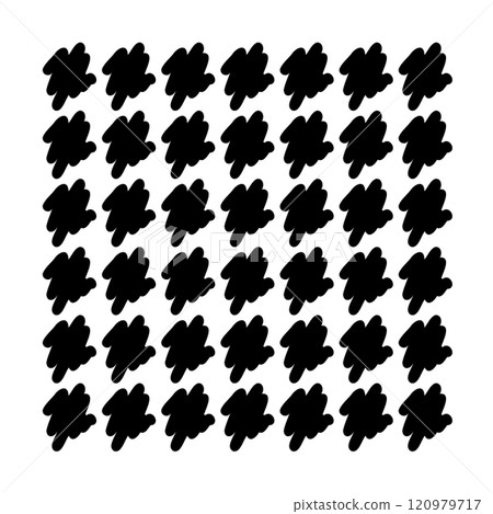 Geometric pattern of spots pattern, doodle hand-drawn 120979717