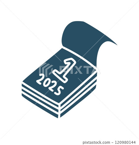 Doodle calendar schedule icon or logo, hand drawn with thin black line. 120980144