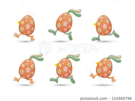 Star easter eggs run set 120980796