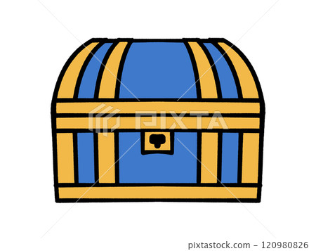 Treasure chest illustration material 120980826