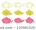 Chinese cloud decoration set 120981026