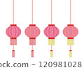 Chinese geometric hanging lantern set 120981028