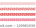 Chinese geometric seamless border set 120981030