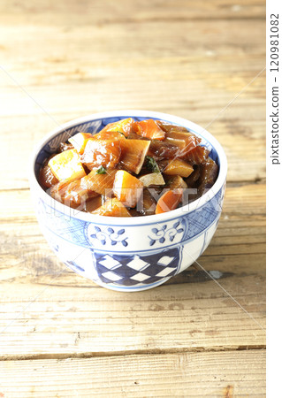 A luxurious, heaping bowl of pickled seafood A luxurious, heaping bowl of pickled seafood 120981082