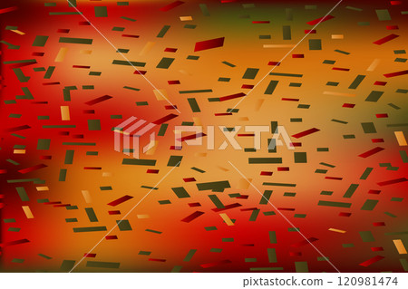 Falling confetti on blurred gradient abstract background, retro pastel vector illustration. Holographic trendy graphic design for greeting card banner poster event celebration flyer party invitation 120981474