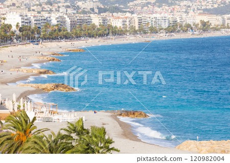Landscape of Nice, Cote d'Azur, France Landscape of Nice, Cote d'Azur, France 120982004