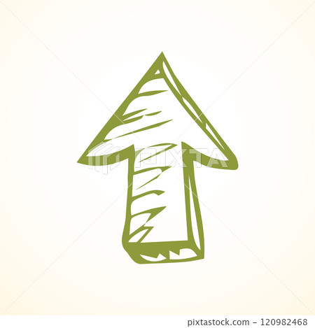Arrow symbol. Vector drawing icon Arrow symbol. Vector drawing icon 120982468