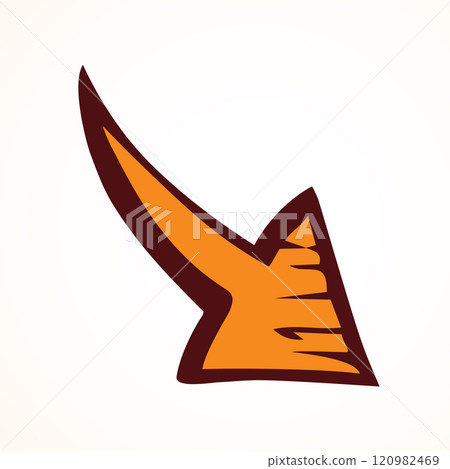 Arrow symbol. Vector drawing icon Arrow symbol. Vector drawing icon 120982469