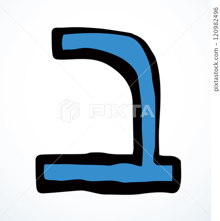 Vector drawing. Hebrew letter icon 120982496