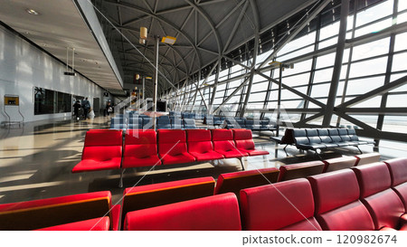 Airport lobby waiting area 120982674