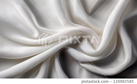 White cloth with creases 120983585