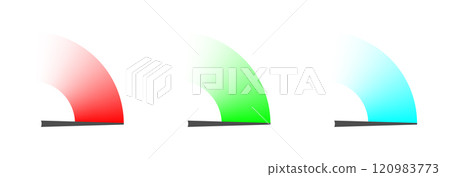 speed gauge meter icons. Vector illustration 120983773