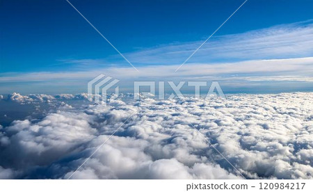 Surface of the sea of clouds 120984217