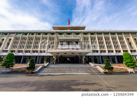 The Independence Palace, is a landmark in Ho Chi Minh City, Vietnam. The Independence Palace, is a landmark in Ho Chi Minh City, Vietnam. 120984394