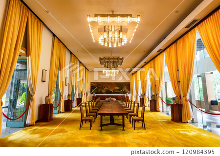 The Independence Palace, is a landmark in Ho Chi Minh City, Vietnam. The Independence Palace, is a landmark in Ho Chi Minh City, Vietnam. 120984395