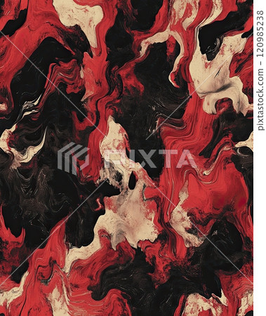 Collection of abstract red and black patterns with bold, dynamic designs, perfect for creative backgrounds and artistic projects 120985238