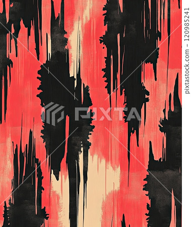 Collection of abstract red and black patterns with bold, dynamic designs, perfect for creative backgrounds and artistic projects 120985241