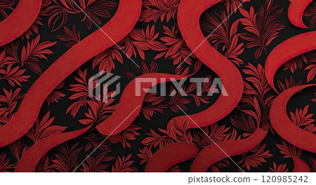 Collection of abstract red and black patterns with bold, dynamic designs, perfect for creative backgrounds and artistic projects Collection of abstract red and black patterns with bold, dynamic designs, perfect for creative backgrounds and artistic projects 120985242