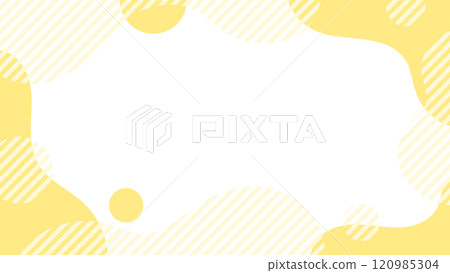 Yellow jagged striped fluid shape frame 16:9 Yellow jagged striped fluid shape frame 16:9 120985304