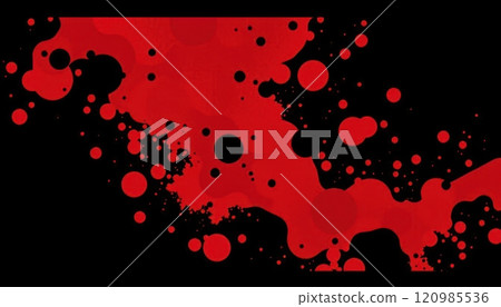 Collection of dramatic crime scene visuals with blood splatters, silhouettes, and eerie red tones for thriller or horror themes 120985536