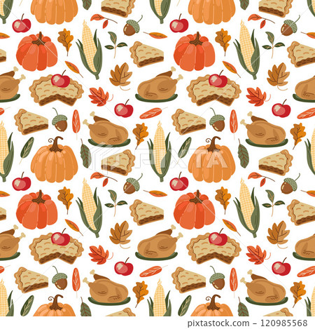 autumn, pattern, thanksgiving 120985568