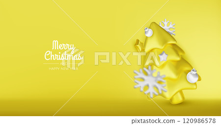 Christmas winter festive composition. Colorful Xmas background realistic 3d decorative design objects, christmas tree, gift boxes, xmas ball, gold confetti. Happy New Year. Vector illustration Christmas winter festive composition. Colorful Xmas background realistic 3d decorative design objects, christmas tree, gift boxes, xmas ball, gold confetti. Happy New Year. Vector illustration 120986578