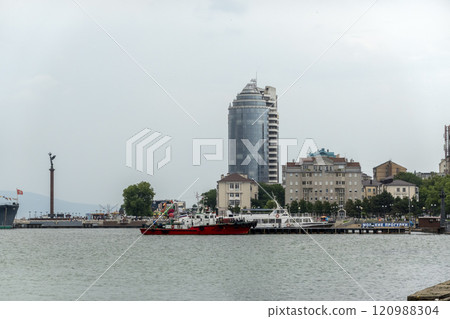 Novorossiysk, Russia - 18 August 2023 Column Sea Glory of Russia on embankment of Admiral Serebryakov. 120988304