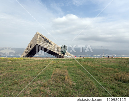 NOVOROSSIYSK RUSSIA - SEPTEMBER 02 2023 Ensemble-memorial Malaya Zemlya in the hero city of Novorossiysk NOVOROSSIYSK RUSSIA - SEPTEMBER 02 2023 Ensemble-memorial Malaya Zemlya in the hero city of Novorossiysk 120989115