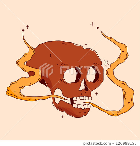 Kawaii sceleton picture. 120989153