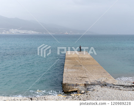 Novorossiysk, Russia 28 August 2024 Sunday morning walk through the streets, parks and the embankment of the city 120989228